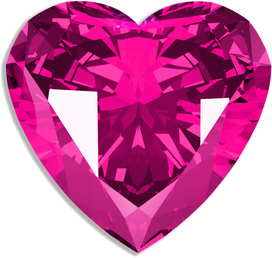 3D Heart-shaped Gem