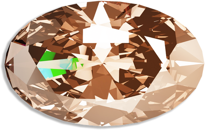 3D Oval Gem