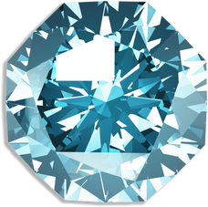 3D Blue Gem